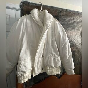 White snow coat size medium